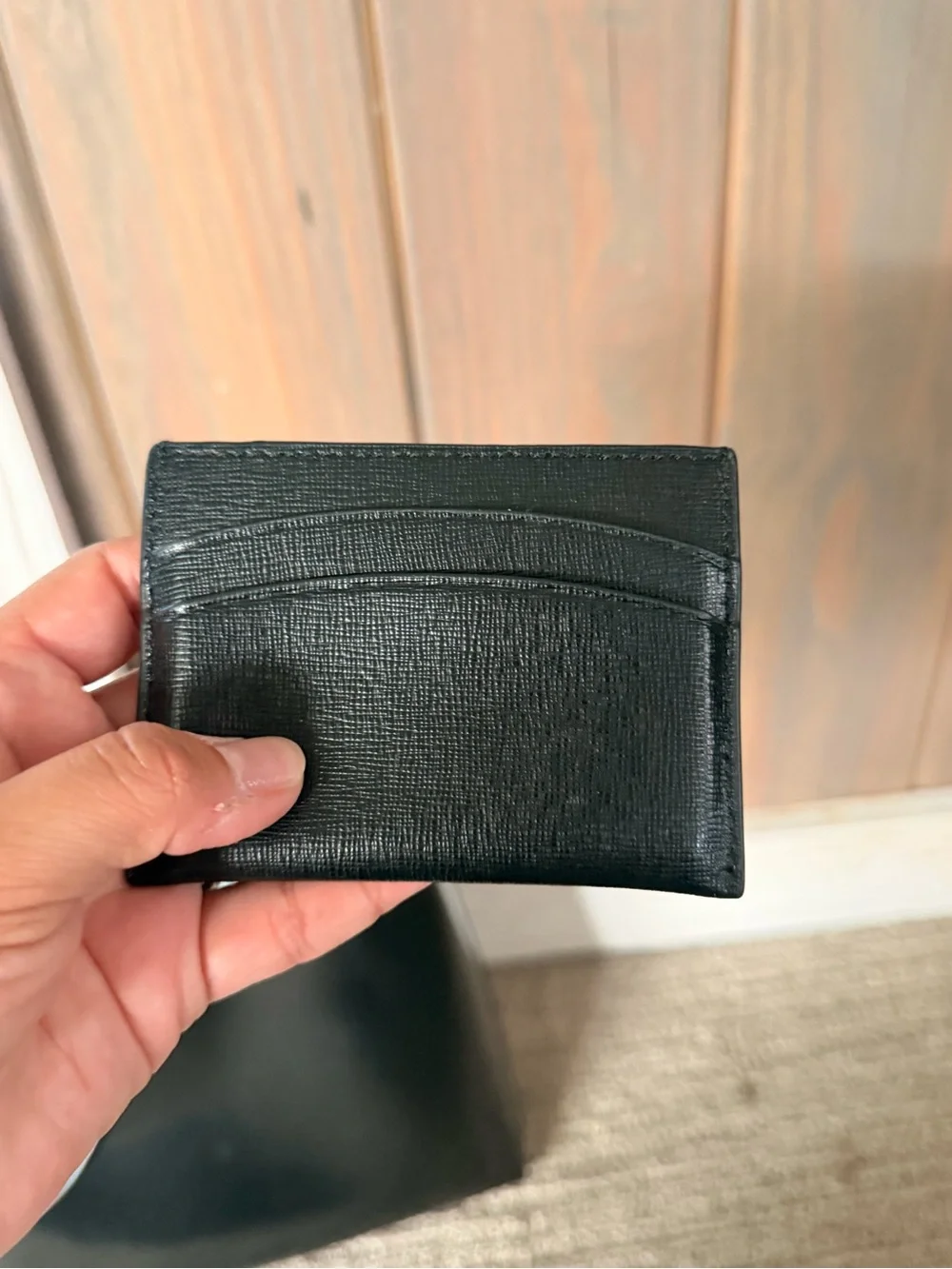 Tory Burch Black Patent Leather Shoulder Bag with Card Holder